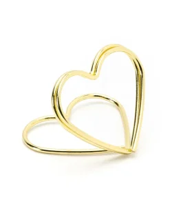 10 Segnaposto Cuore Gold (PCH1-019)